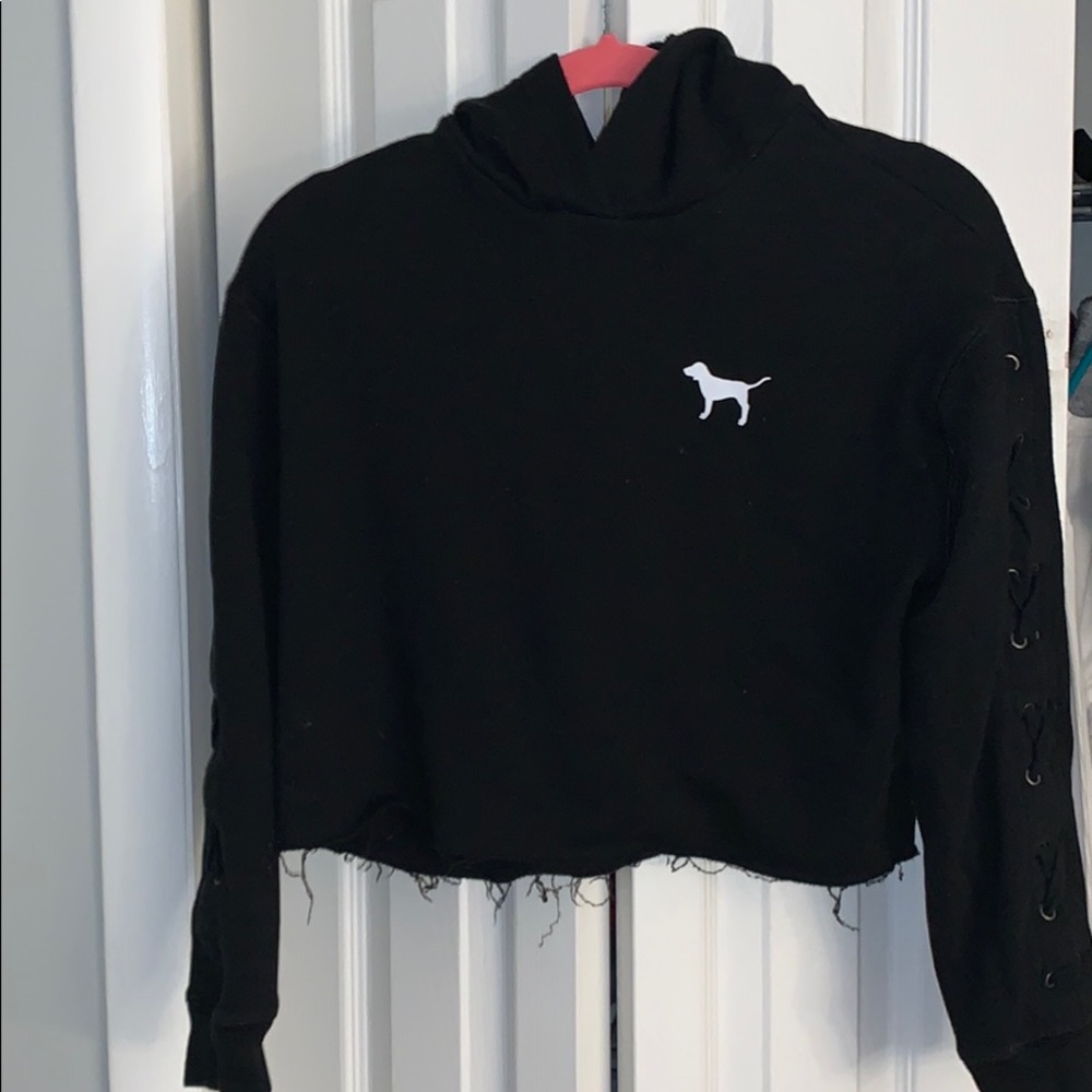 VS PINK, cropped hoodie
